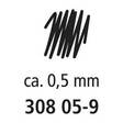 Kuitukärkikynä 0,5mm STAEDTLER Pigment - Kuitukärkikynät - 116320 - 5