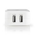 Seinälaturi 2x USB-A - 4.8A NEDIS - Puhelintarvikkeet - 155420 - 1