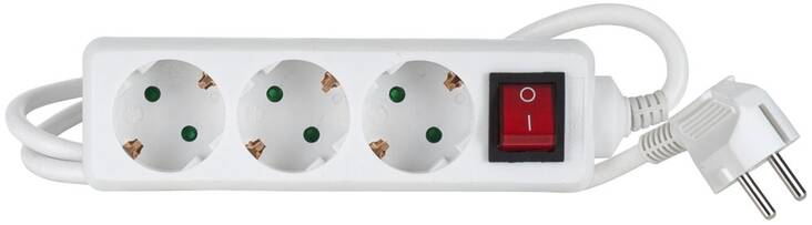 Jatkojohto 3-os AIRAM 1m - Kaapelit ja kaapelikourut, jatkojohdot - 134600 - 1