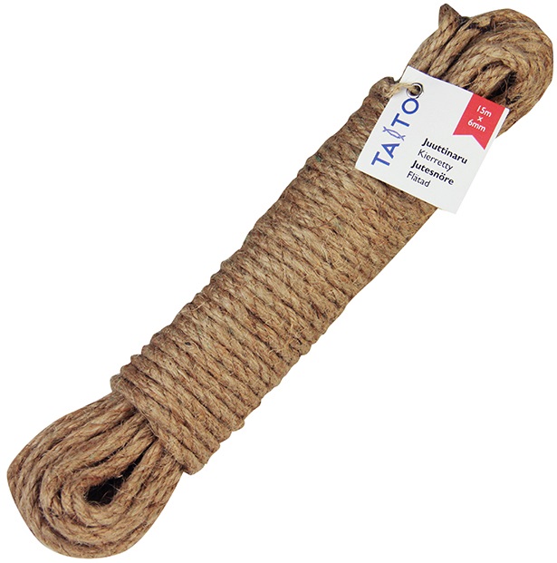 Juuttiköysi 6mm 15m TAITO - Pientarvikkeet - 153130 - 1