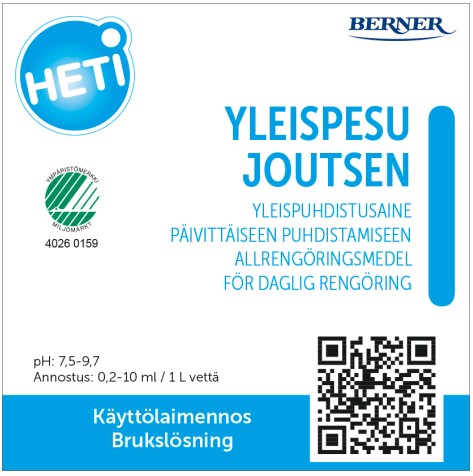 Käyttöliuosetiketti HETI Joutsen - Käyttöliouspullot ja -etiketit - 163420 - 1