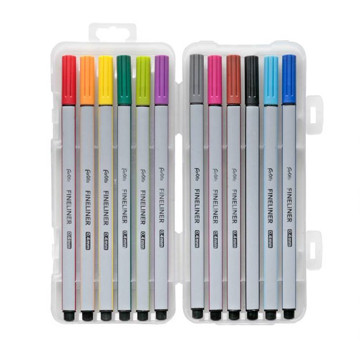 Kuitukärkikynäsarja 0,4mm ForOfis - Kuitukärkikynät - 178550 - 1