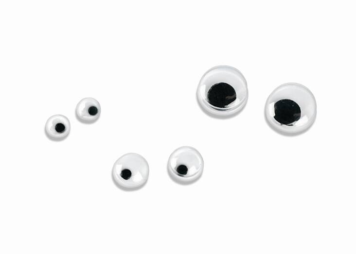 Liikkuvat silmät 3-7mm - Askartelutarvikkeet - 137890 - 1