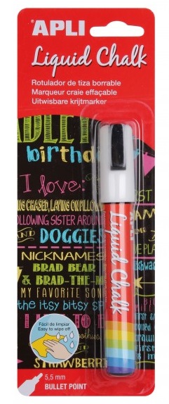 Liitutaulukynä 5,5mm APLI pyöreä - Muut merkintäkynät ja liidut - 153690 - 1