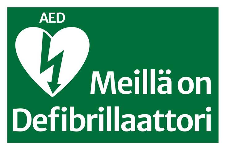 Meillä on Defibrillaattori -tarra - Painetut muut tuotteet - 178730 - 1