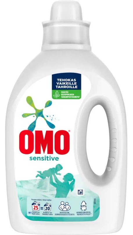 Pyykinpesuneste 920ml OMO Sensitive - Tekstiilien puhdistus ja huolto - 169450 - 1