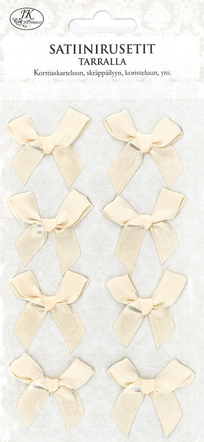 Satiinirusetit 8kpl/pkt - Tarrat ja tarrakirjat - 146500 - 1