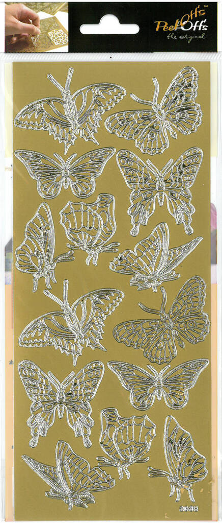 Ääriviivatarra isot perhoset - Tarrat ja tarrakirjat - 136020 - 1