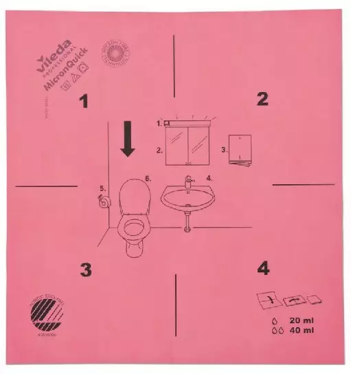 Mikrokuitupyyhe r-MicronQuick VILEDA - Mikrokuitupyyhkeet - 182200 - 1