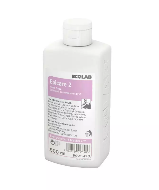Pesuneste 500ml ECOLAB Epicare 2 - Käsien ja vartalonpesu - 162660 - 1
