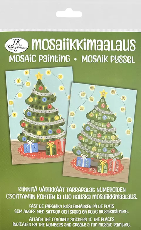 Mosaiikkimaalaus A5 Joulukuusi - Värityskirjat - 186310 - 1
