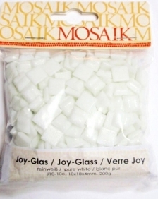 Mosaiikki lasinen white 200g - Mosaiikkipalat - 147121 - 1