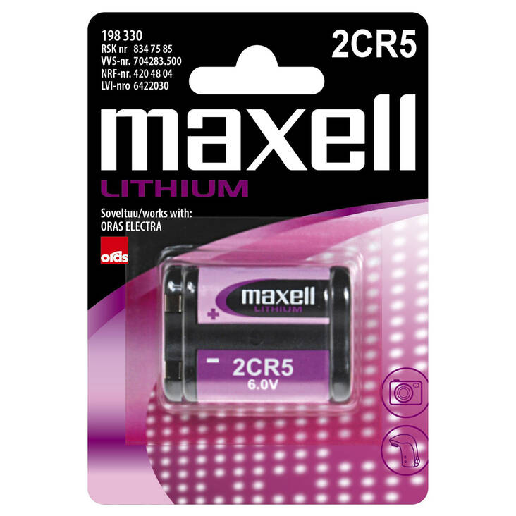 Paristo MAXELL 2CR5 Lithium 6V - Paristot - 169141 - 1