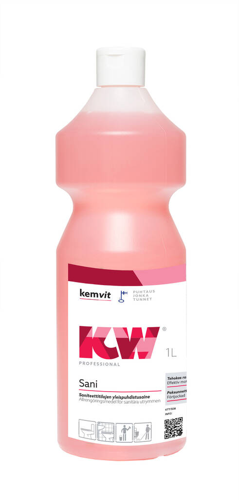 Saniteettipuhdistusaine 1L KW Sani - Saniteettitilojen puhdistusaineet - 155941 - 1