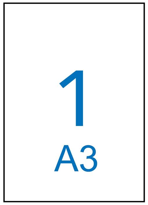 Tulostustarra A3, 1-jak - Tulostus- ja kopiotarrat - 166341 - 1