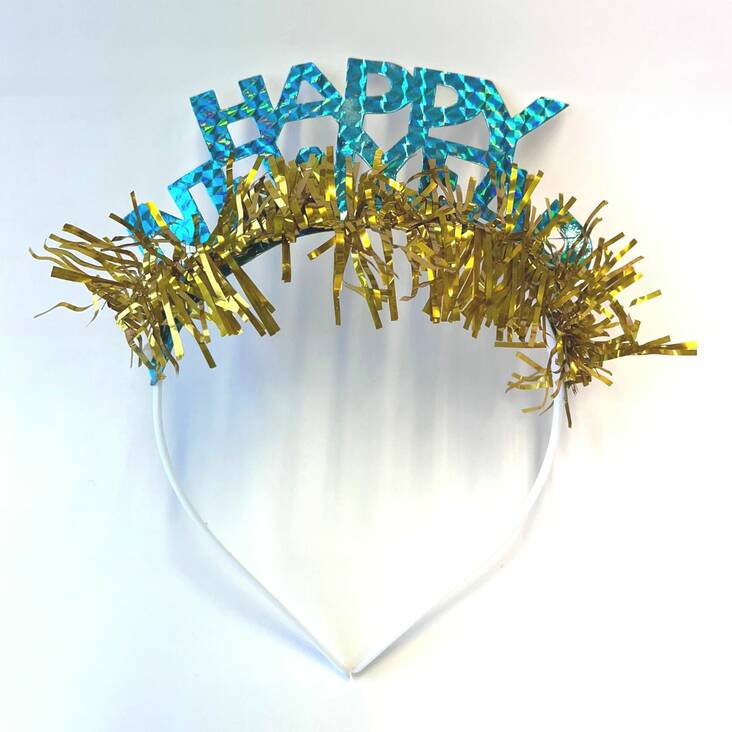 Uusivuosi hiuspanta 4kpl/pkt - Kausikoristeet - 172751 - 1