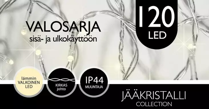 Valosarja 11,9m 120led - Kausivalot - 180771 - 1