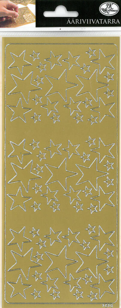 Ääriviivatarra tähdet - Tarrat ja tarrakirjat - 143431 - 1