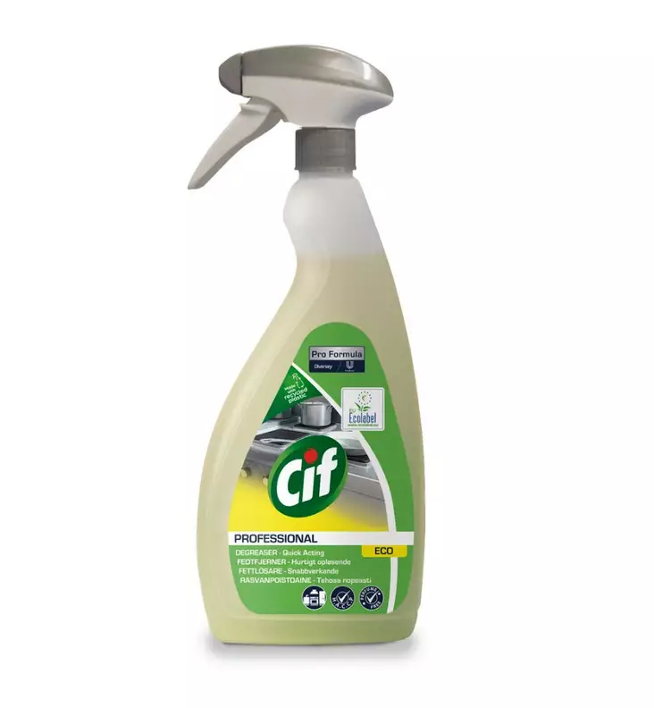 Cif Prof Eco Tehopuhdistusaine 750 ml - Rasvan ja pinttyneen lian poistoaineet - 176261 - 3