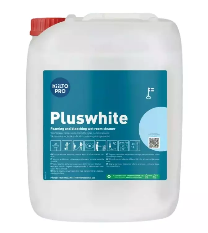 Puhdistusaine 20L KIILTO Pluswhite - Saniteettitilojen puhdistusaineet - 170901 - 1