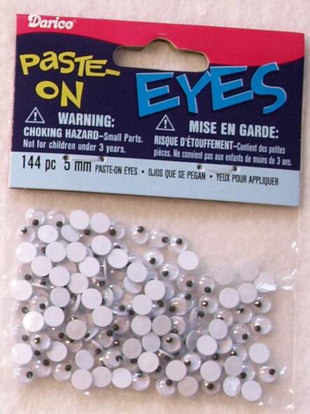 Askartelusilmät 5mm - Askartelutarvikkeet - 150942 - 1