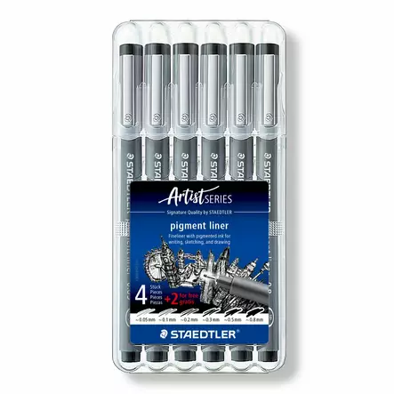 Kuitukärkikynäsarja 0,05-0,8mm STAEDTLER - Kuitukärkikynät - 188192 - 2