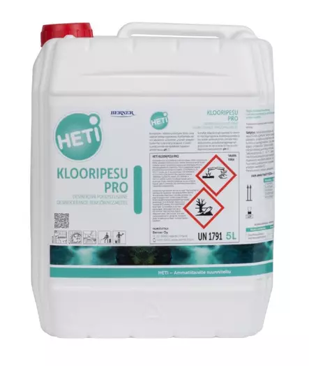 Puhdistusaine 5L HETI Klooripesu Pro - Desinfioivat aineet - 160502 - 1