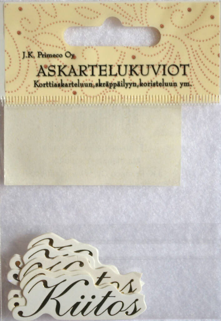 Askartelukuvio kiitos kulta - Askartelutarvikkeet - 136062 - 1