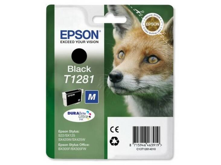 EPSON T1281 mustesuihku - Mustesuihkuvärit Epson - 126722 - 1