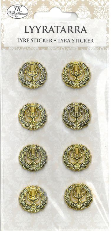 Koristetarra Lyyra 8kpl/pkt - Askartelutarvikkeet - 166432 - 1