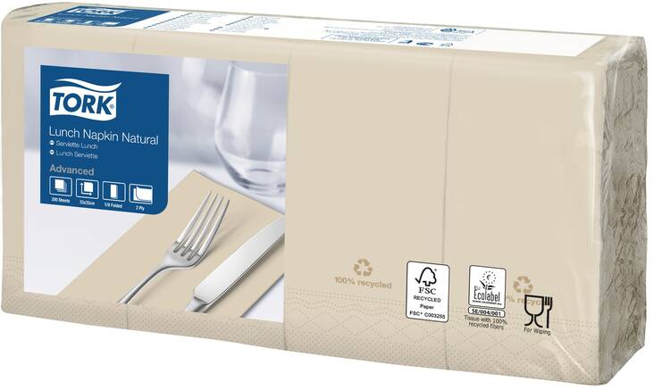 Lautasliina 33x33cm 1/8 TORK Lunch - Servietit ja lautasliinat - 159432 - 1
