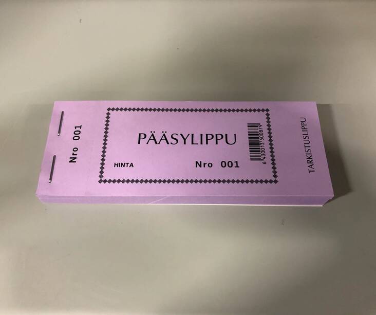 Pääsylippu numeroitu 100kpl/nide - Muut paperijalosteet - 146252 - 1
