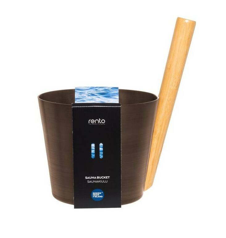 Saunakiulu bambukahvalla 5L RENTO - Saunatarvikkeet - 133352 - 1