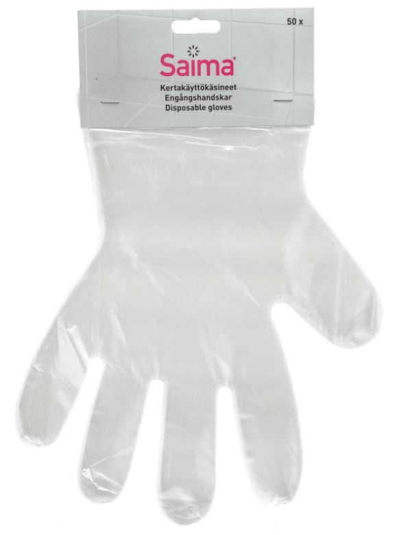 Suojakäsine yksi koko SAIMA - Suojavarusteet (käsineet,päähineet yms) - 165572 - 1