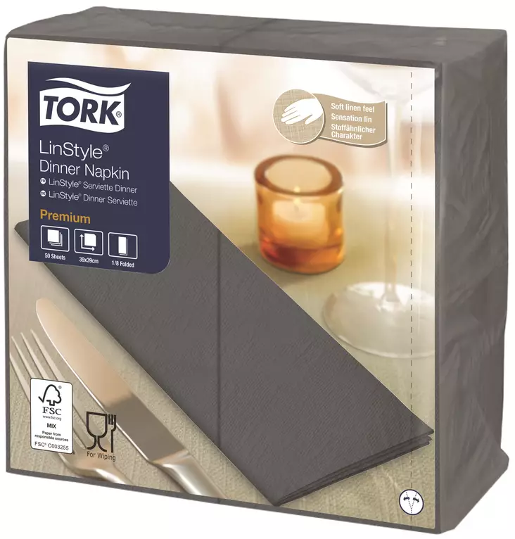 Lautasliina 39x39cm TORK Linstyle Dinner - Servietit ja lautasliinat - 159392 - 1