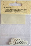 Askartelukuvio kiitos hopea - Askartelutarvikkeet - 136063 - 1