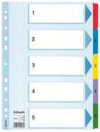 Rekisteri 1-5 A4 ESSELTE kartonki Mylar - Rekisterisarjat, muoviset - 117743 - 1
