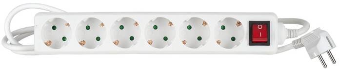 Jatkojohto 6-os. AIRAM 1,5m - Kaapelit ja kaapelikourut, jatkojohdot - 134603 - 1