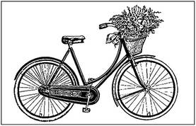 Kumileimasin 7x11cm Polkupyörä - Askartelutarvikkeet - 150763 - 1