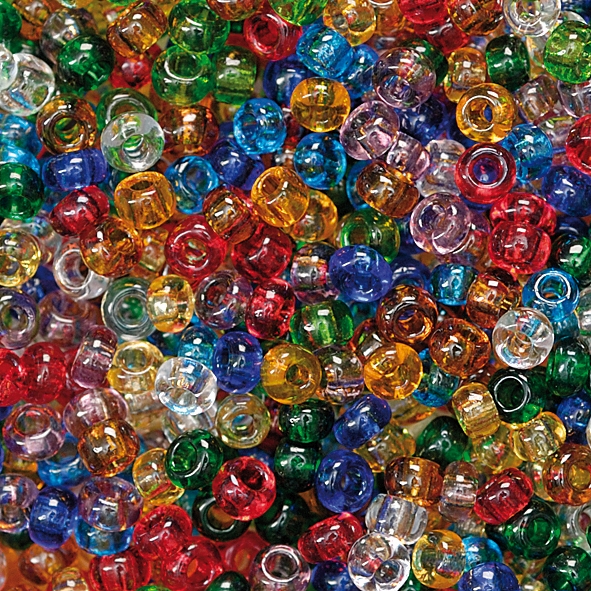 Lasihelmet 2,5mm, läpinäkyvä, värilajil.kirkas - Askartelutarvikkeet - 137693 - 1