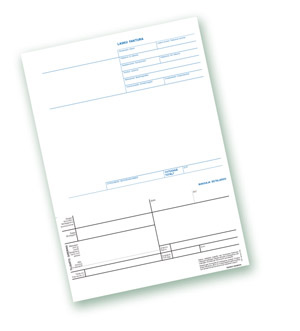 Laskutilisiirto laserarkki A4 esipain. - Lomakkeet - 100153 - 1