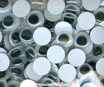 Liikkuvat silmät 12mm - Askartelutarvikkeet/kartongit - 165813 - 1