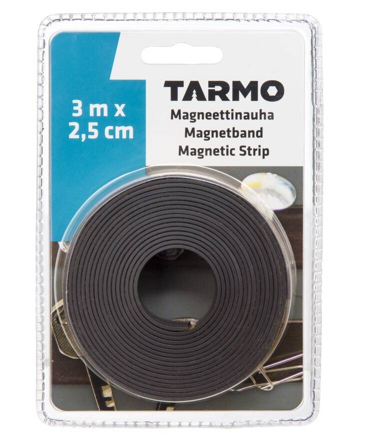Magneettinauha 2,5cm/3m teipillä - Pientarvikkeet - 154883 - 1