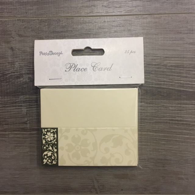 Paikkakortit 10cmx4cm 25kpl - Häätarvikkeet - 146553 - 1