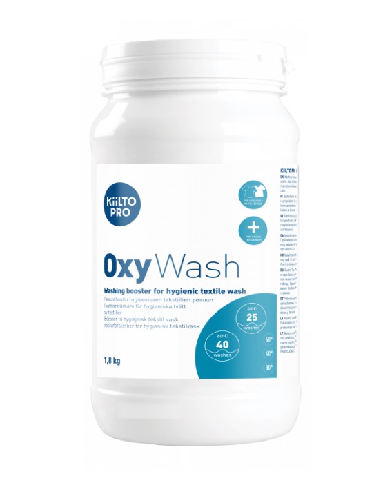 Pesutehostin 1,8kg KIILTO Oxy Wash - Tekstiilien puhdistus ja huolto - 176693 - 1