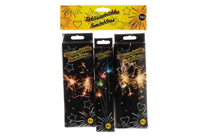 Tähtisädetikku lajitelma 14kpl/ras - Kynttilät, lyhdyt ja tarvikkeet - 154203 - 1