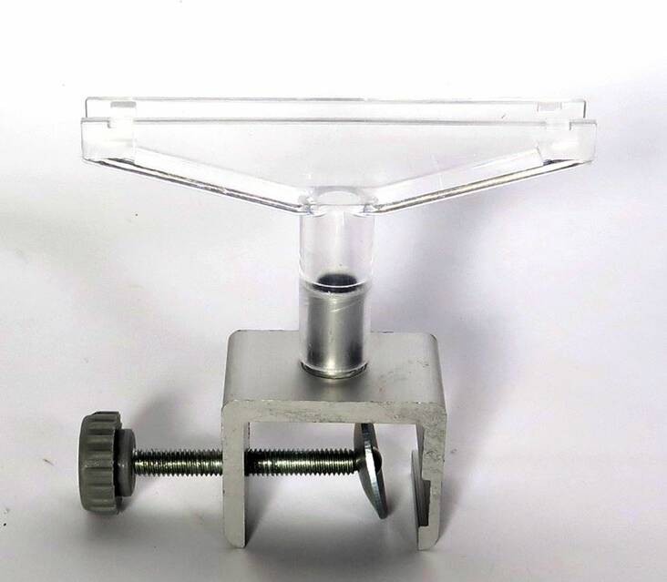 Yleisliitin muovi 5cm kiristimellä - Esitetelineet ja tarvikkeet - 174073 - 1