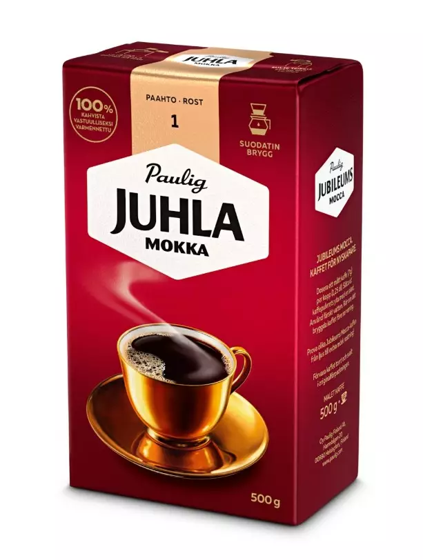 Kahvi 500g PAULIG Juhla Mokka - Kahvit, teet ja kaakaot - 106473 - 1
