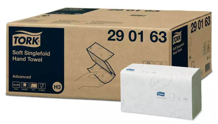 Käsipyyhe TORK Advanced H3 V-taitto - Liuskakäsipyyhkeet ja annostelijat - 129533 - 1