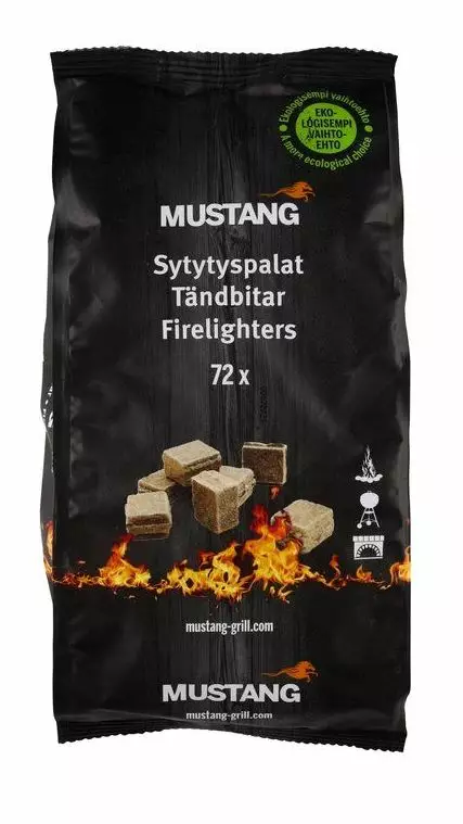 Sytytyspala 72kpl/pkt MUSTANG - Grillaustarvikkeet - 182473 - 1